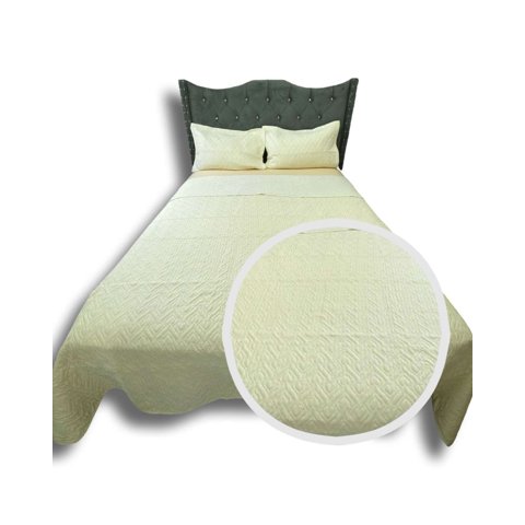 Iiimussa - Cubrecama Quilt De Lujo Verano Delgado King Crema