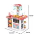 thumbnail image 3 of Cocina de Juguete 55 Accesorios Rosada 63x39x82 cm, 3 of 3