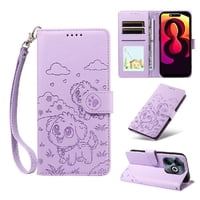 Funda Billetera Foxdock Compatible Con Infinix Smart 8 Pro 4G, Diseño Perrito Tierno, Ranuras Para Tarjetas Y Soporte Plegable