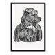thumbnail image 1 of Cuadro Oso Shop con Marco Negro 50x40 CM, 1 of 1