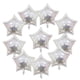 thumbnail image 5 of 10 Piezas Globos De Papel De Pentagrama Decoración De Fiesta De Cumplea?os De Boda 18 Pulgadas De Plata, 5 of 5