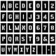 thumbnail image 1 of Juego de plantillas Attisstore de 4" con letras y números de plástico, 138 piezas, 1 of 7