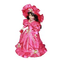 Bothyi - Muñeca De Cerámica Para Mujer, Porcelana En Miniatura, Personas Para Niños, Decoración De Casa De Muñecas, Color Rosa