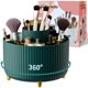 thumbnail image 1 of Soporte organizador para brochas de maquillaje Fanado Rotate 360°, color verde, 1 of 8