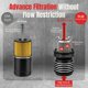 thumbnail image 3 of Filtro de Aceite Reutilizable de Alto Flujo PC Racing PCS4B Negro, 3 of 7