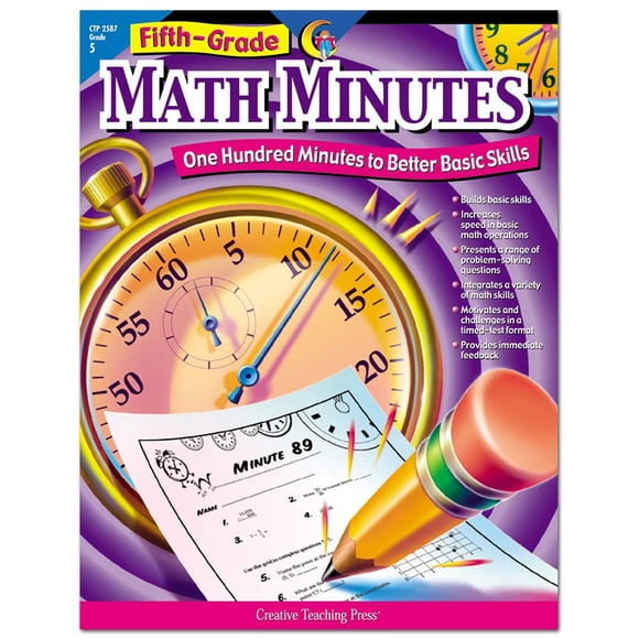 Libro Creative Teaching Press Math Minutes de quinto grado