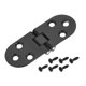 thumbnail image 1 of Uxcell Bisagras abatibles Máquina de coser con tornillos Aleación de zinc Negro, 1 of 4