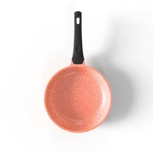 Sarten 24Cm De Aluminio Fundido Rosa Bohlier Antiadherente