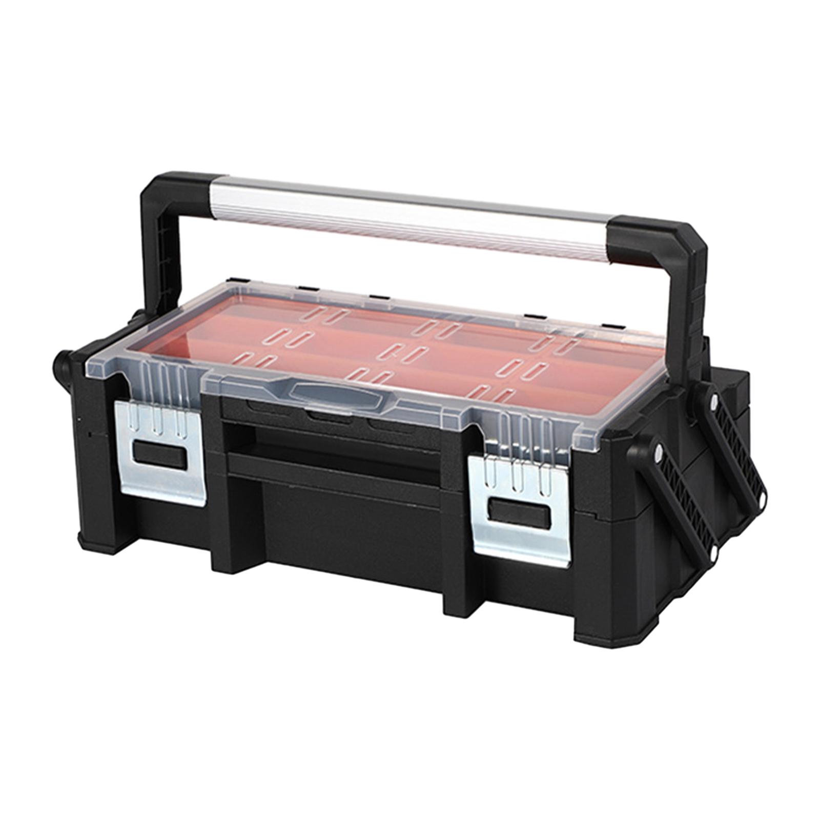 Magideal - Organizador De Herramientas Multirejilla, Caja De Almacenamiento De Hardware Portátil Multiusos Para Uso Doméstico, Tornillos De Electricista Duradero