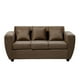 thumbnail image 3 of Sofa 3 Cuerpos Kansas Felpa-Chocolate, 3 of 5