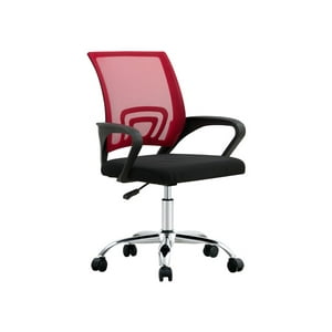 Arthome - Silla De Oficina Ejecutiva Nueva York Ergonomica Respaldo Malla Roja Bm-520Mr