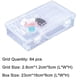 thumbnail image 4 of Caja transparente de 42/84 rejillas, hecha a mano, para guardar pinturas de diamantes con cuentas, caja de cuentas de arroz de vidrio, caja para accesorios de decoración de uñas, 4 of 8