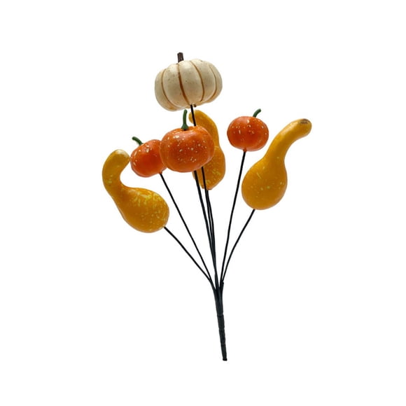 Ramo De Ramas De Calabaza Artificial Para Halloween Para Fiesta En Casa Embrujada Estilo Interior C