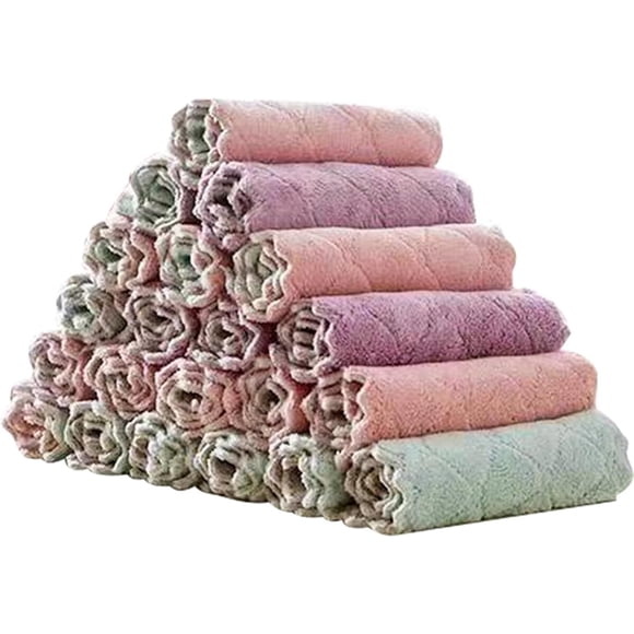 Toallas Cocina SAOYOAS Pack 20 Microfibra Absorbente