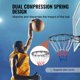 thumbnail image 4 of Llanta de baloncesto VEVOR Q235 montada en puerta de pared con red de 18 pulgadas, 4 of 9