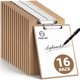thumbnail image 1 of Portapapeles HappyHapi de madera de 3 mm, tamaño carta, paquete de 16, 1 of 3