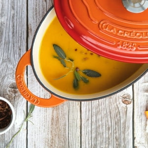 Cacerola Naranja 32 Cms. Oval La Créole
