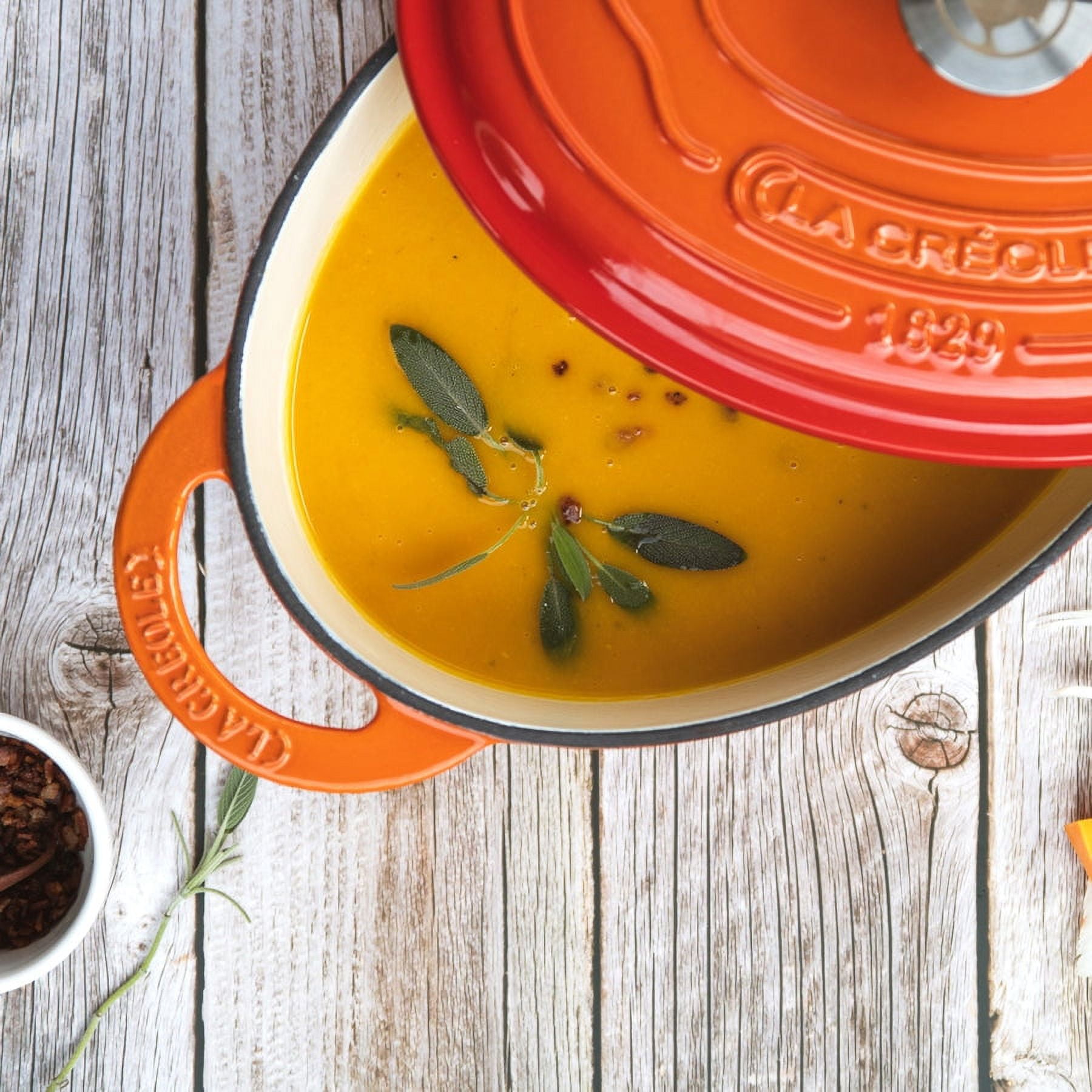 La Créole - Cacerola Naranja 32 Cms. Oval