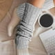thumbnail image 2 of Calcetines térmicos de lana, calentadores de piernas de punto, calcetines de pelo para mujer, calentadores de piernas, calcetines de moda de otoño e invierno, calentadores de piernas, 2 of 5