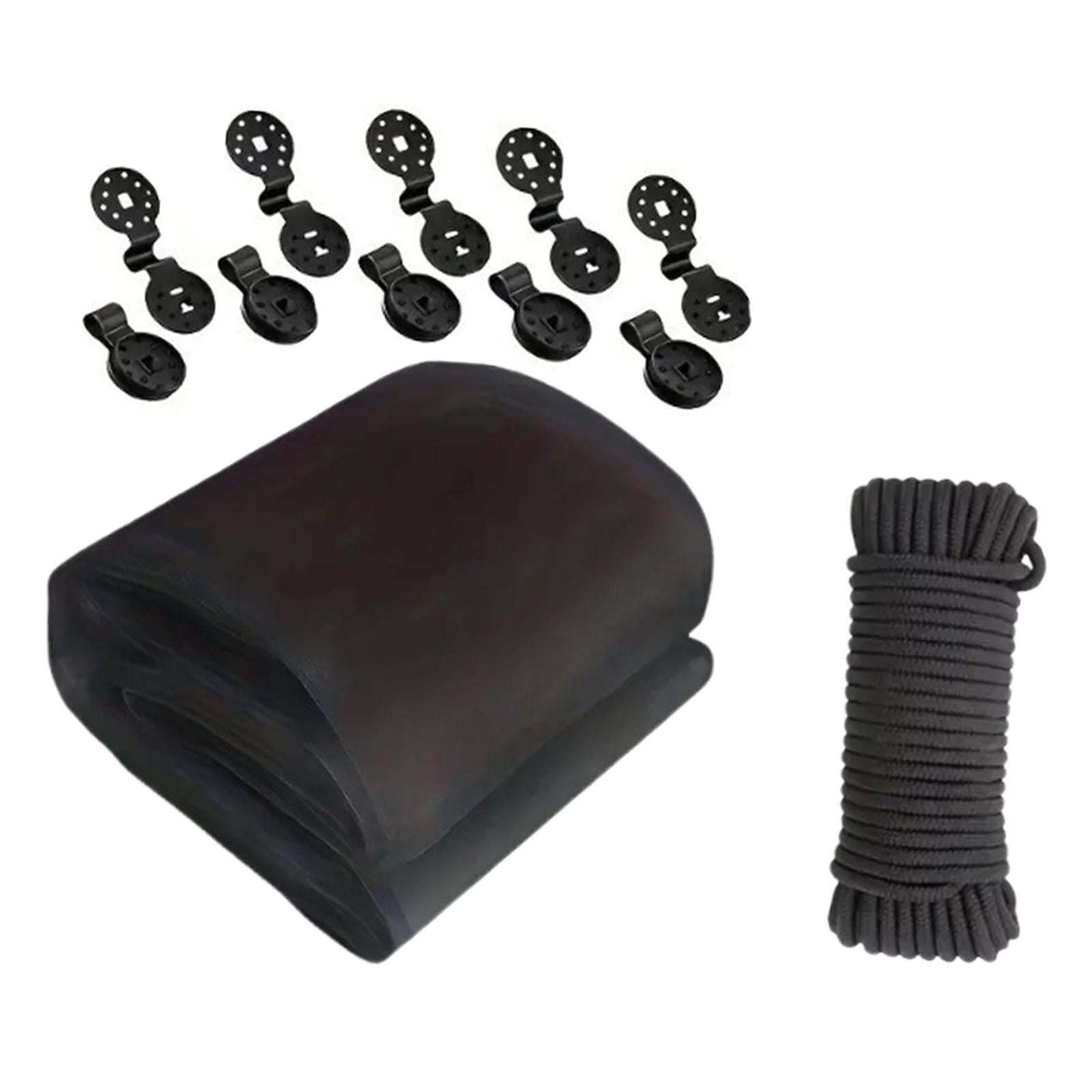 Magideal - Red De Jardín, Red Protectora Para Plantas, Malla De Poliéster Transpirable, Reutilizable, Adecuada Para Patios, Balcones, Parterres Elevados Y Huertos. Negro