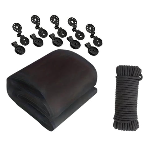 Magideal - Red De Jardín, Red Protectora Para Plantas, Malla De Poliéster Transpirable, Reutilizable, Adecuada Para Patios, Balcones, Parterres Elevados Y Huertos. Negro