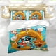 thumbnail image 5 of PatoAventuras Conjunto de sábanas temático, trío de piezas, cómodo y amigable con la piel, diseño único, regalo de decoración para el hogar para familiares, amigos y fans,173cm *218cm, 5 of 6