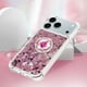 thumbnail image 5 of FOXDOCK Funda Glitter Líquida para iPhone 17 Pro con Anillo Brillante, TPU Antichoques y Esquinas Reforzadas, Soporte, 5 of 6