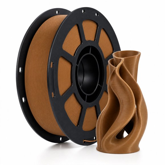 Filamento HOTFINE PLA+ 1 kg 1,75 mm Marrón ±0,02 mm