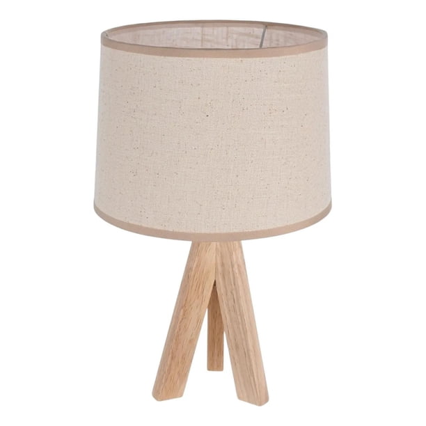 Lampara De Velador Lampara De Mesa Minimalista Madera beige 1