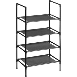 Casa Vinte - Zapatero Negro Metalico 4 Niveles Sunne