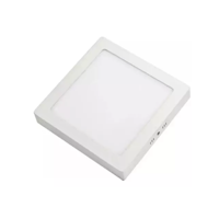 Genérico - Lampara De Techo Sobrepuesto Blanco Cuadrado 12W Luz Fría