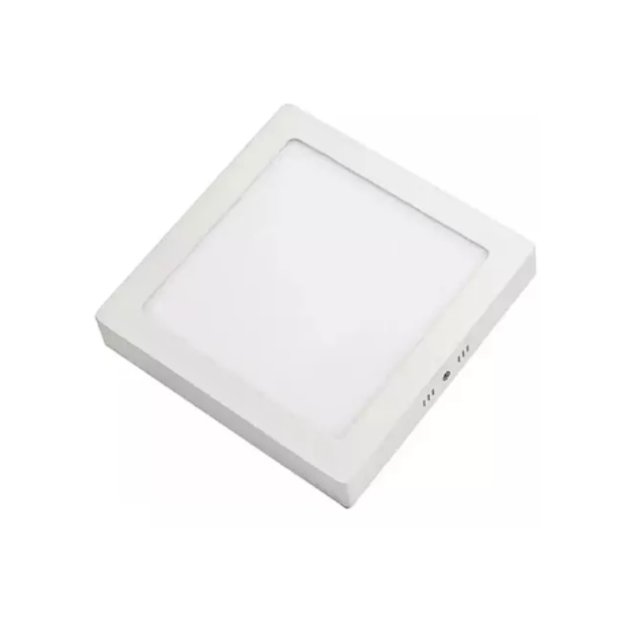 Genérico - Lampara De Techo Sobrepuesto Blanco Cuadrado 12W Luz Fría