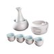 thumbnail image 2 of Juego De Sake De Cerámica Con Recipiente Para Calentar Y Calentador, Tradicional Para Regalar En Fiestas De Té, Color Blanco, 2 of 5