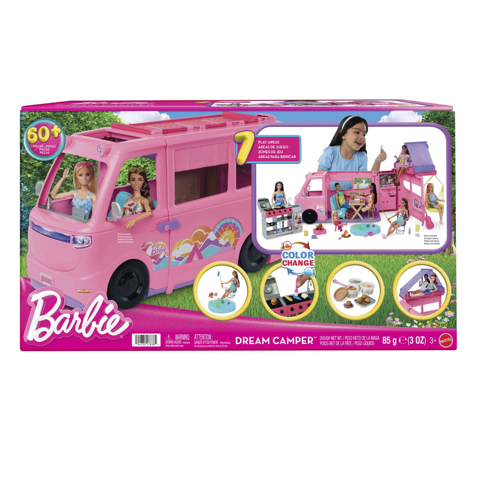 Vehículo Para Muñecas Barbie Camper De Los Sueños
