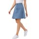 thumbnail image 4 of INSPIRE CHIC Falda de Mujer de Cintura Alta Línea A Acampanada Casual de Mezclilla Azul XL, 4 of 5