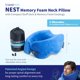 thumbnail image 2 of Almohada cervical TRAVELREST Nest Memory Foam Travel Blue, 2 of 8