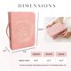 thumbnail image 3 of Funda para Biblia LANDORA & LEAF Grande Rosa Dorado con Grabado en Relieve, 3 of 6