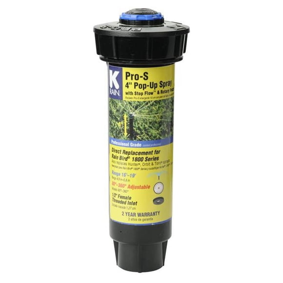 Aspersor desplegable K-Rain Pro-S de 4 pulgadas ajustable