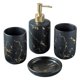 thumbnail image 2 of Accesorios De Ba?o Set Dispensador De Loción CERáMICA Dispensador De Jabón Negro 4Pcs, 2 of 5