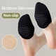 thumbnail image 4 of Calcetines Keroius para mujer con puntera en la parte superior (1 beige y 3 negros), 4 of 6