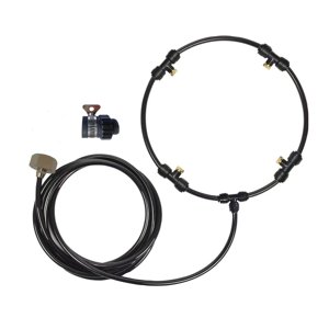 Magideal - Kits De Boquillas De Nebulización Mister, Sistema De Enfriamiento De Nebulización, Boquillas De Nebulización De Latón, Kits De Camiseta De Nebulizació 12 Pulgadas