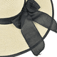 thumbnail image 3 of Sombrero de paja con lazo grande para mujer, gorra de playa grande, flexible, plegable y enrollable, sombrero para el sol, gorra de playa de verano con protección UV., 3 of 5
