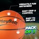 thumbnail image 2 of Balones de Básquet PlayBolt Talla 3 de 7 Pulgadas, 3 Unidades con Bomba, 2 of 3