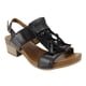 thumbnail image 2 of Sandalia Exs Flecos Cuero Negra, 2 of 5