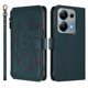 thumbnail image 2 of Funda Cartera Mariposa para [Xiaomi Redmi Note 14S 4G] con Soporte y Cremallera Verde oscuro, 2 of 6