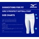 thumbnail image 3 of Pantalón de softball Mizuno Prospect para niña, color negro, talla L, 3 of 4
