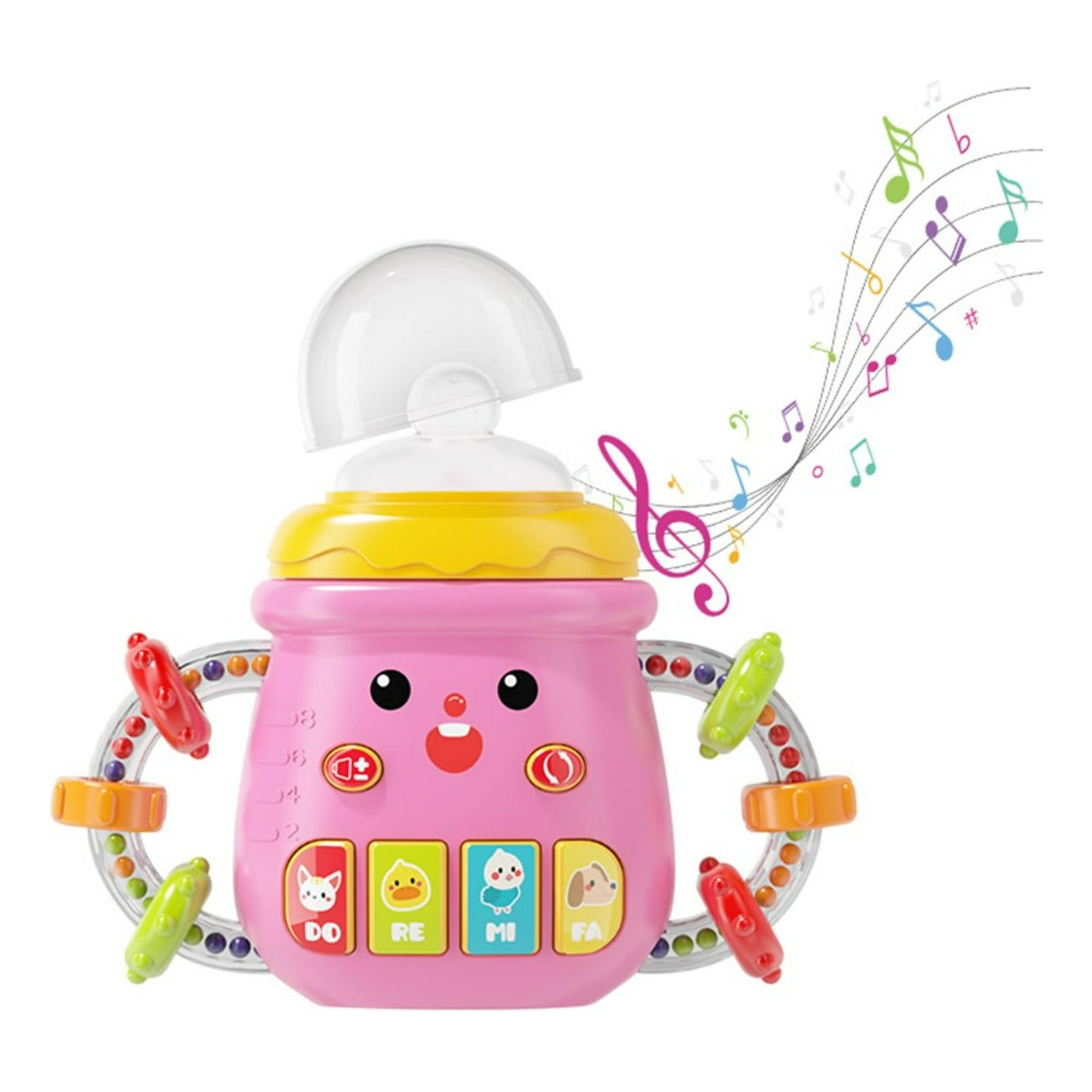 Genérico - Mamadera Biberon Silicona Sonajero Musical Bebes Lau