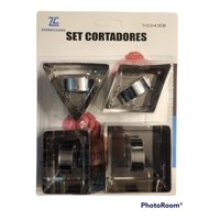 Genérico - Set 4 Cortadores De Galletas Molde De Galletas Formas