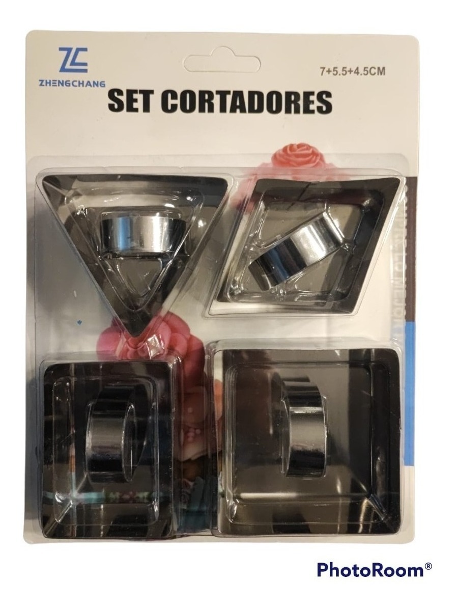 Genérico - Set 4 Cortadores De Galletas Molde De Galletas Formas