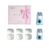 Set 2 Mamaderas Con Protectores 3 Chupetes Caja Regalo By Lubabycas